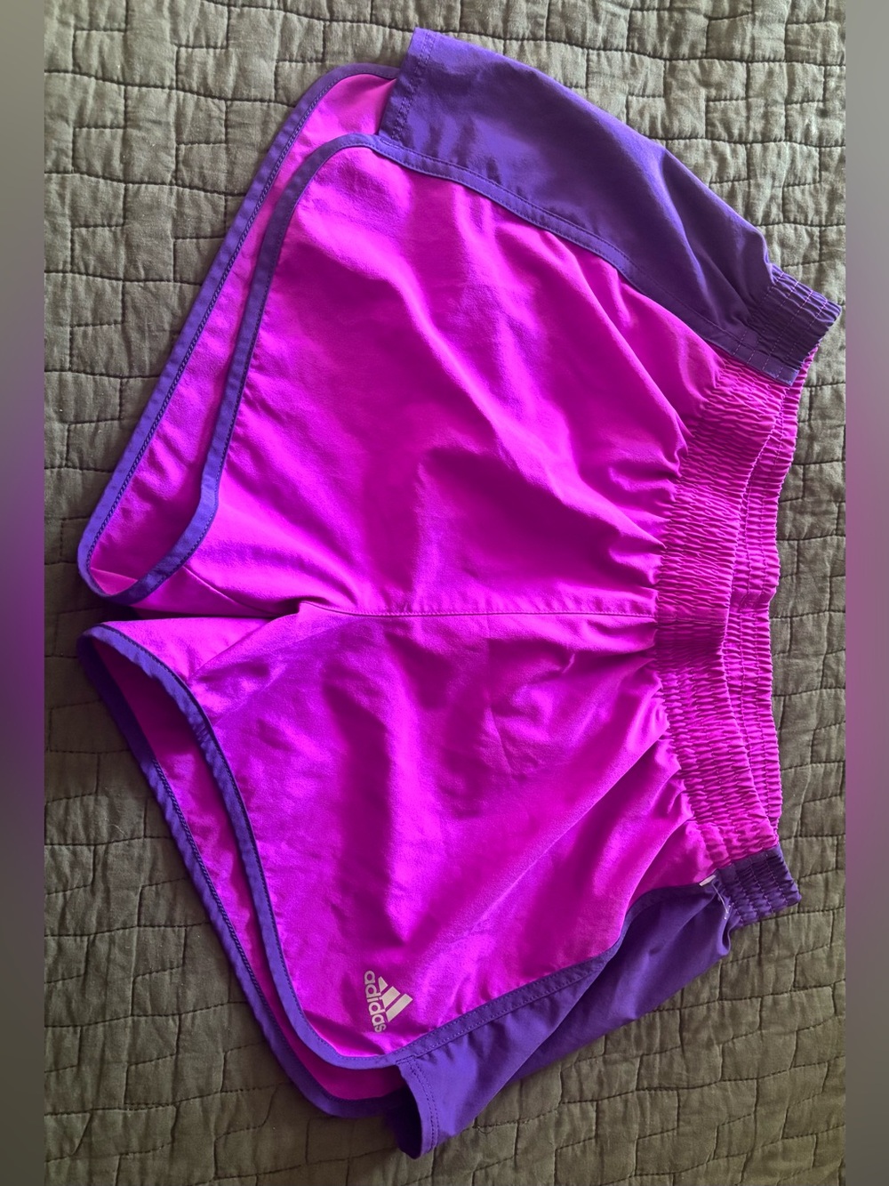 adidas Women’s Magenta and Violet Athletic Shorts